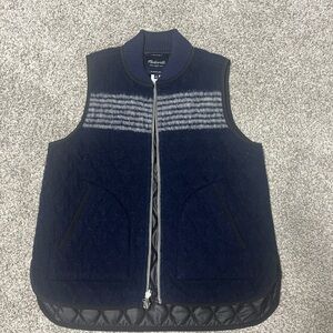 Madewell Navy Blue Woolrich Vest
